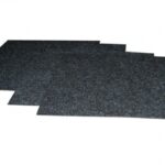 Tapijttegel antraciet 1 x 1 meter incl leggen en rapen
